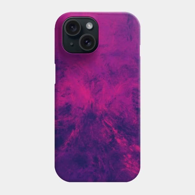 Dark Pink and Purple Abstract Splash Artwork Phone Case by love-fi