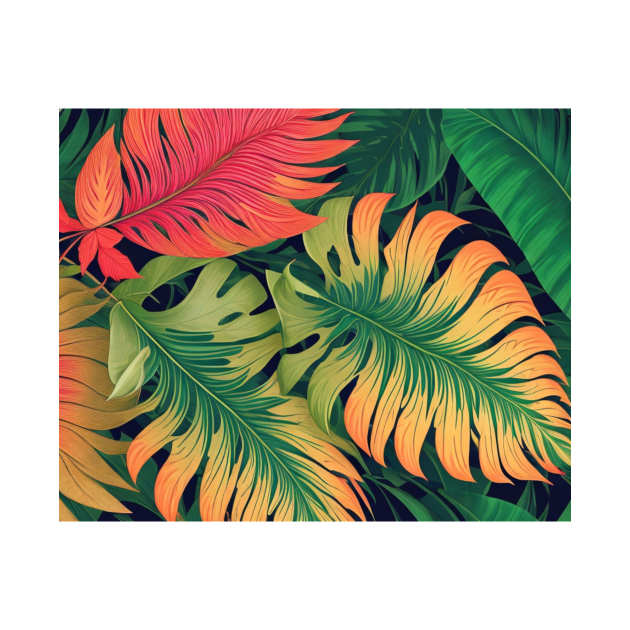 Tropical leaves by likbatonboot