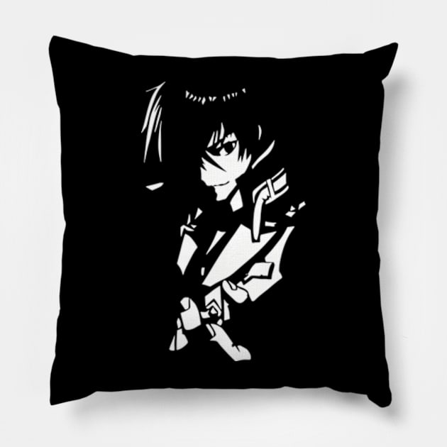 The Misfit of Demon King Academy Cool Silhouette of Anos Voldigoad the Demon King of Tyranny Pillow by Animangapoi