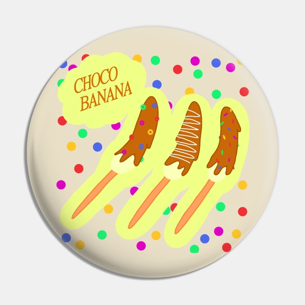 Choco Banana Pin by Pink_lil_Ghost