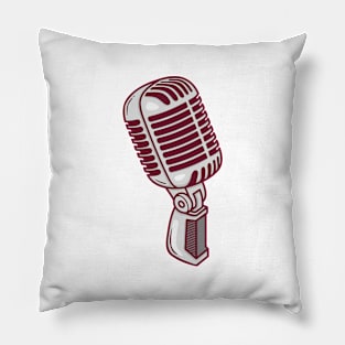 Retro microphone Pillow