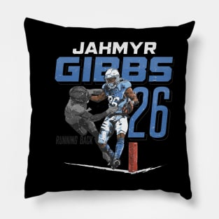 Jahmyr Gibbs Detroit Stiff Arm Pillow