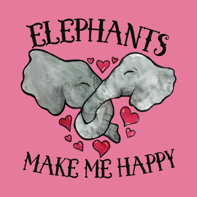 Elephants make me Happy by bubbsnugg