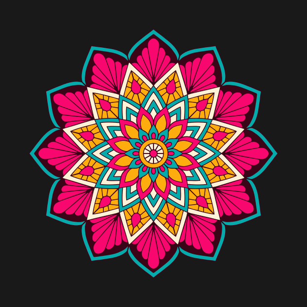 mandala-design, mandala-art, geometric, abstract, mandala and spirituality, colorful, rainbow, mandala pattern, mandala flower patterns, Flower Mandala ,Spirituality by Utopia Shop