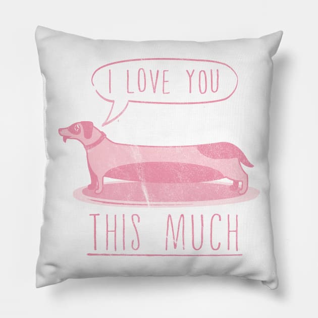 I love you this much Pillow by FanFreak