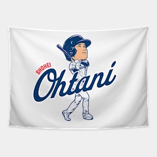 Shohei Ohtani Batting Caricature Tapestry