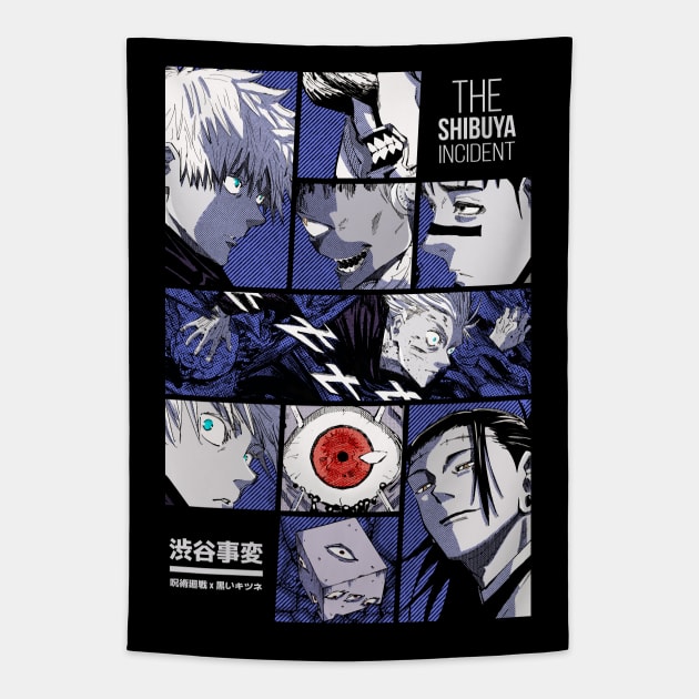 INCIDENT IN SHIBUYA | OTAKU DESIGN Tapestry by Black Kitsune Argentina