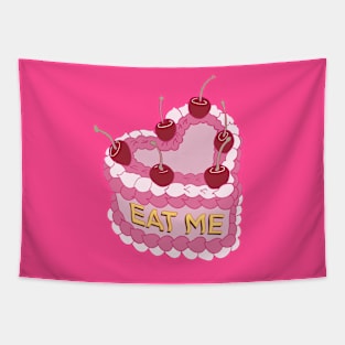 Pink Cake Eat Me Tapestry