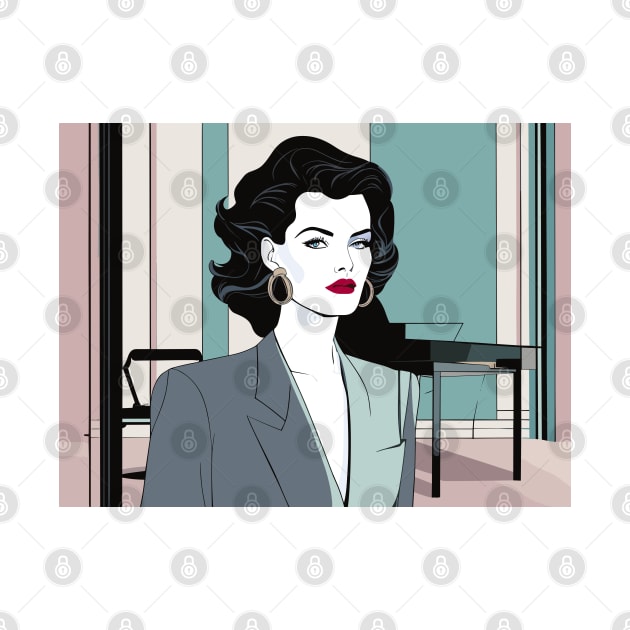 Ambitionista Art Deco Patrick Nagel 80s by di-age7