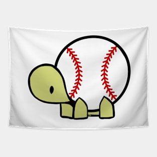 Baseball turtle Tapestry