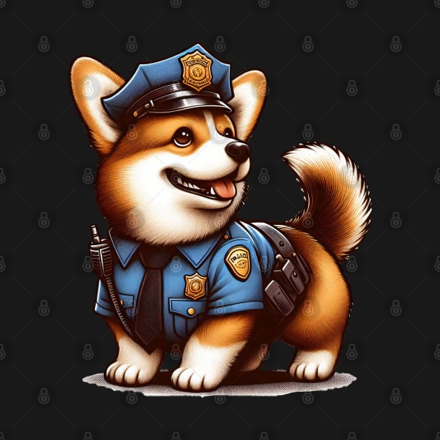 Corgi Police by k9-tee