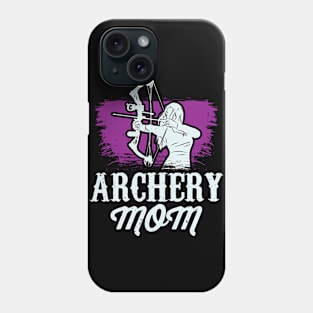 Archery Mom Bow & Arrows Silhouette Sporty Woman Phone Case