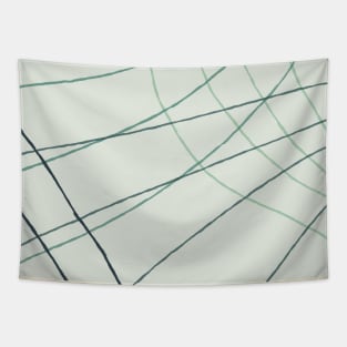 White Stride Abstract Pattern Tapestry