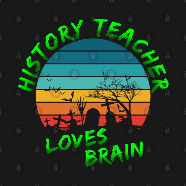 History teacher lives brain funny Halloween by Geoji 