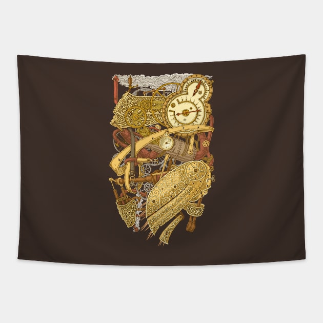 Mechanica Natura Tapestry by deepfuze