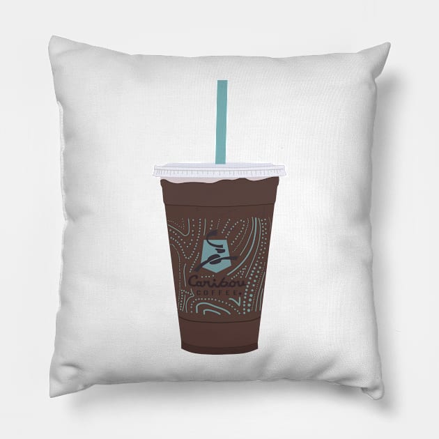 Iced Mocha Drawing Pillow by sydneyurban