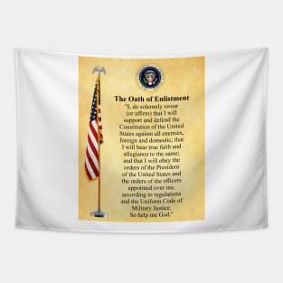 The Oath of Enlistment (USA Military) Tapestry