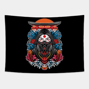 mecha masked woman Tapestry