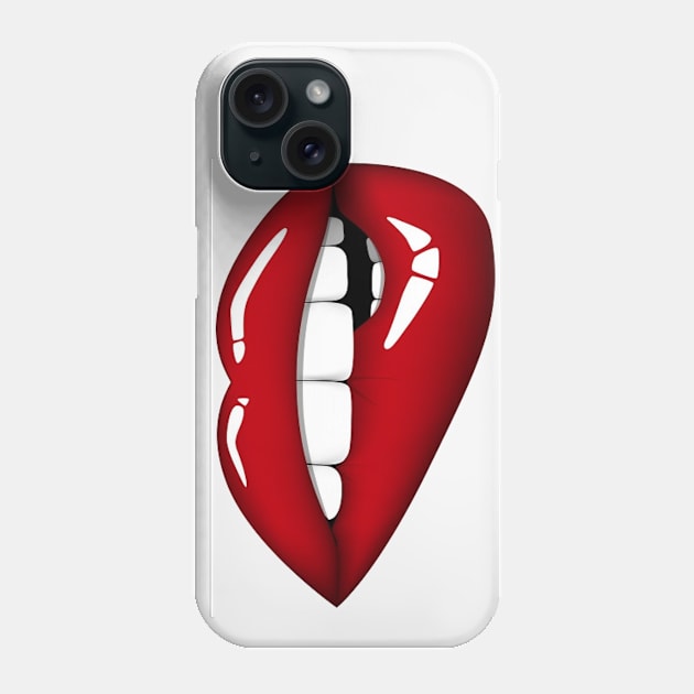 Bite my Lip Phone Case by The Dog Pound 