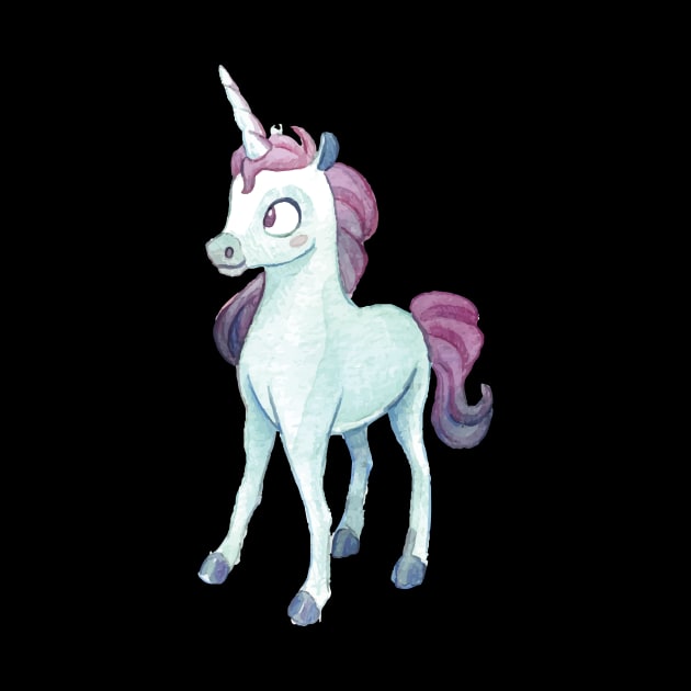 cute unicorn graphic art by ghazistore