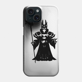 Lich minimal silhouette white Phone Case