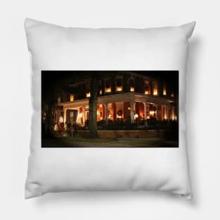 Historic District Christmas Pillow