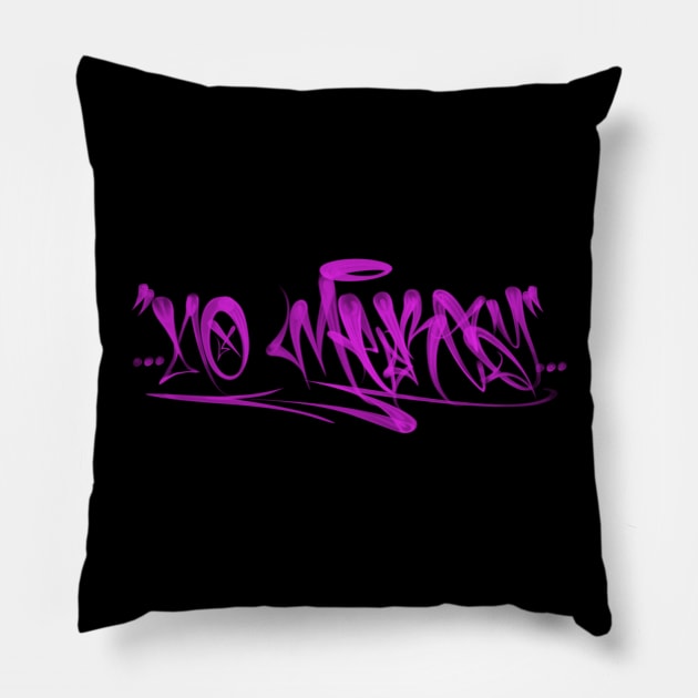 NO MERCY / FAT CAP Pillow by Jey13