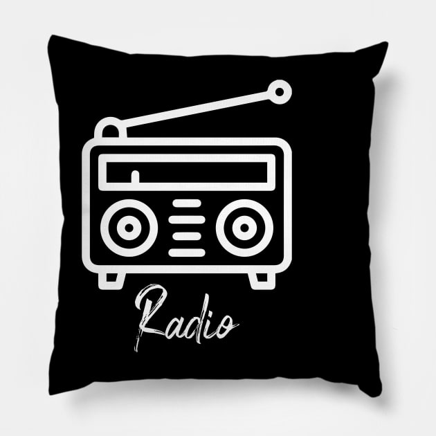 Classic Radio Pillow by LAMUS