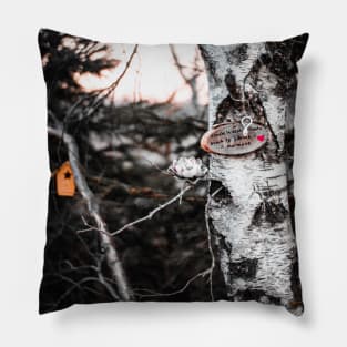 Mysterious Pointe a Bouleau Forest in Tracadie, New Brunswick Canada V3 Pillow