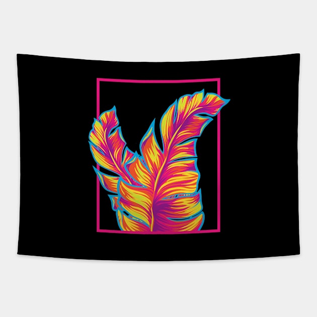 Tropical Leaves Tapestry by RadicalChill