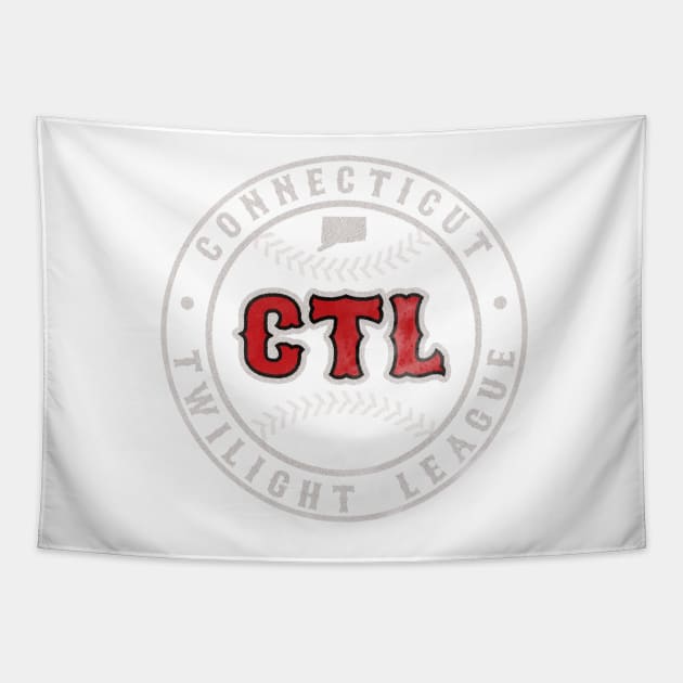 CTL White Watermark Logo Tapestry by CTLBaseball