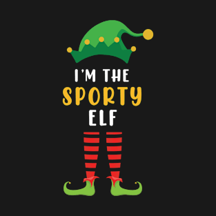 sporty elf family matching christmas T-Shirt