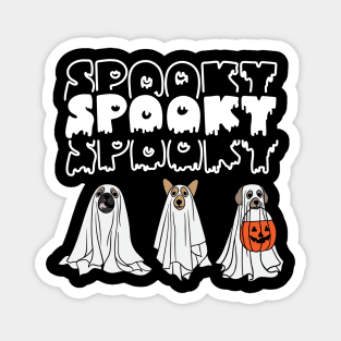 Halloween Spooky Ghost Dog Magnet