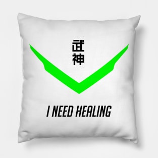 Genji I need healing overwatch Pillow