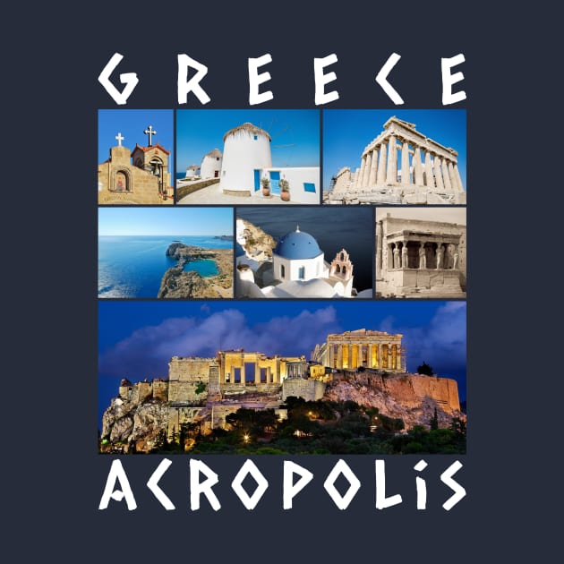 Greece Acropolis famous sights gallery Souvenir by peter2art