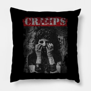 TEXTURE ART -Poison Ivy of The Cramps Pillow