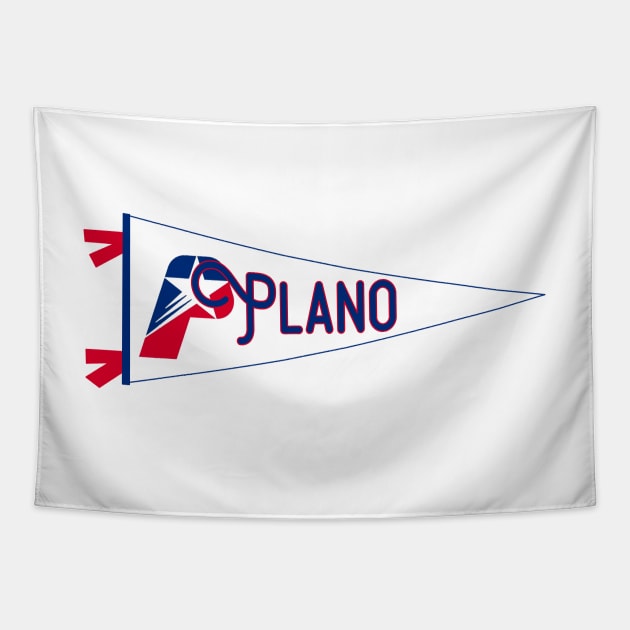 Plano Flag Pennant Tapestry by zsonn