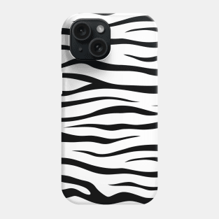 White Tiger Skin Pattern Phone Case