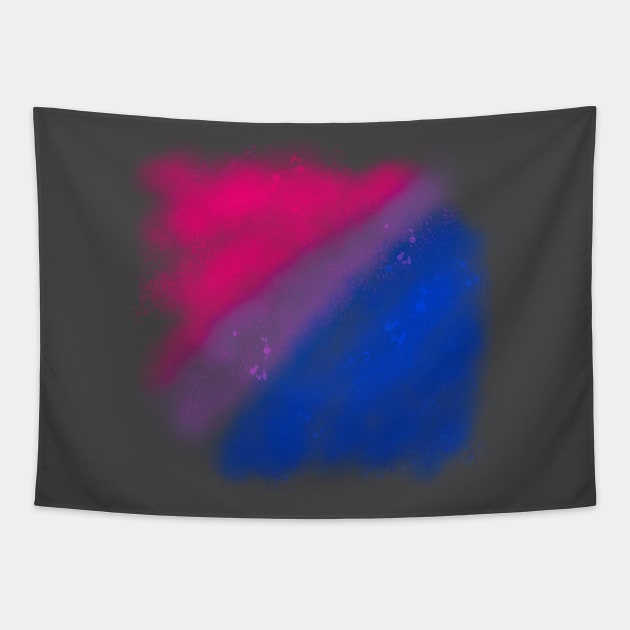 Bi Pride Spray Tapestry by Dont-Call-Me-Woody