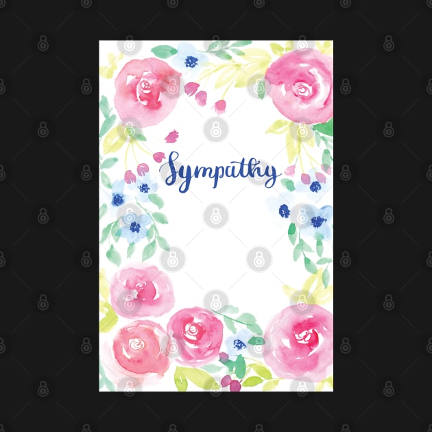 Sympathy Watercolor Card by Harpleydesign