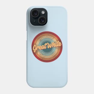 Great White Vintage Circle Phone Case