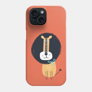 Funny Lion With Bow Phone Case