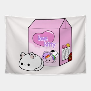 love kitty-white cat doll Tapestry