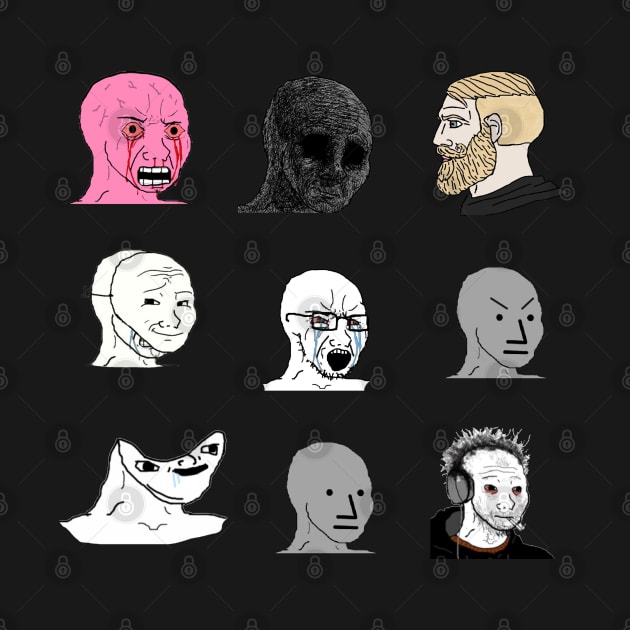 Faces of 4chan Starter Pack - NPC edition by SolarCross