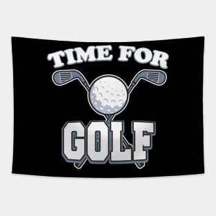 Time for Golf Tapestry