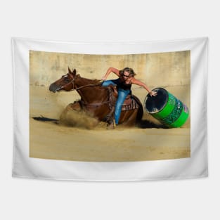 Barrel Racer Tapestry