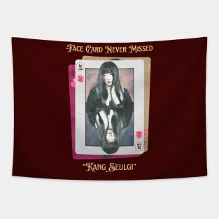 Kang Seulgi Face Card Red Velvet Tapestry