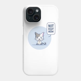 Not right meow Phone Case