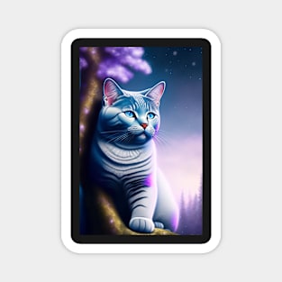 British Shorthair and an Enchanted Forest Magnet