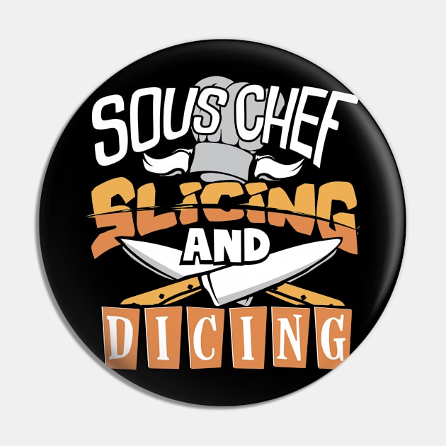 Sous Chef Cooking Pin by Shop5Prints